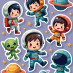 Kids Stickers - Sheet v33